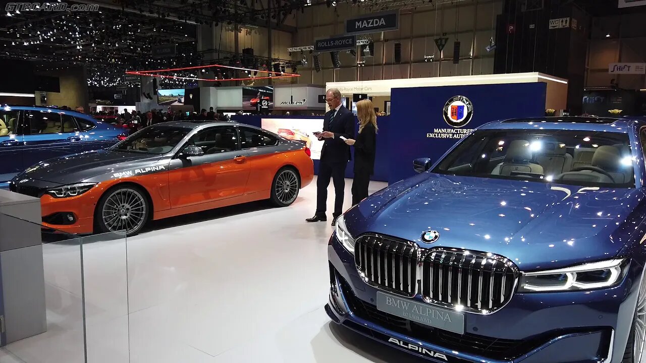 BMW Alpina Press Conference 2019 Geneva Motor Show B7 BiTurbo FACELIFT, B4 S EDITION 99 Coupé AWDetc