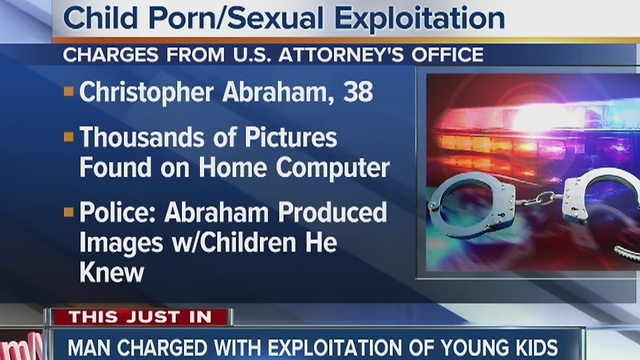 Indianapolis man charged with sexually exploiting four children under the age of seven