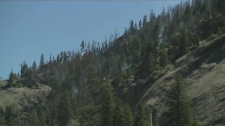 Firefighters continue work on Platte River Fire in steep, rocky terrain