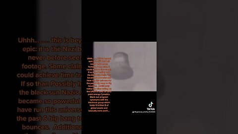 Real footage Nazi ufo time travel bell.