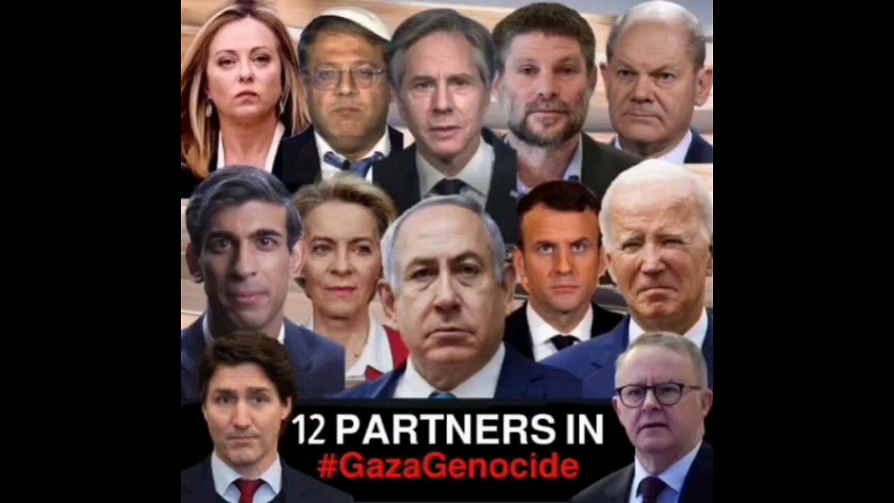 12 partners in Gaza genocide