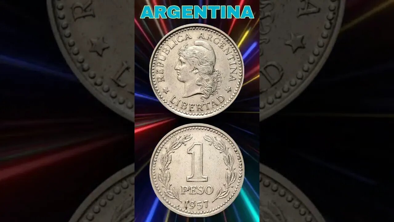 Argentina 1 peso 1957.#shorts #coinnotesz