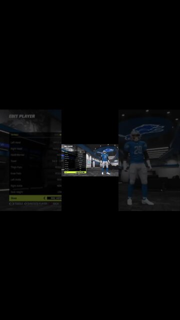 How To Create Barry Sanders Franchise Roster Madden 23 #shorts
