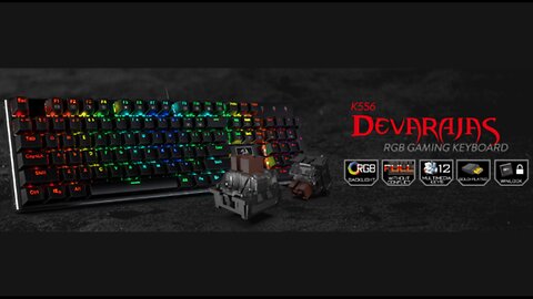 Redragon K556 RGB LED Backlit Wired Mechanical Gaming Keyboard