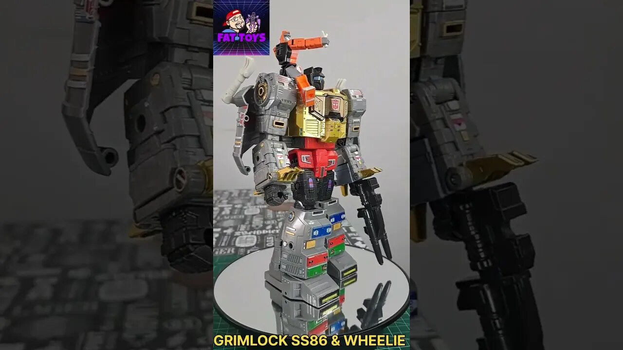 GRIMLOCK SS86 E WHEELIE STICKERS TOYHAX #transformers #hasbro