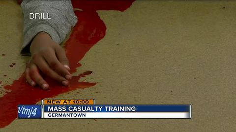 Germantown EMS drill in mass casualty training