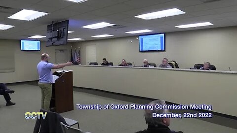 Township of Oxford Planning Commission Regular Meeting: December, 22nd 2022