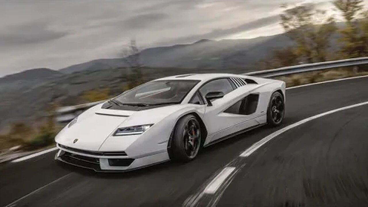 Lamborghini Countach LPI-800 on the road