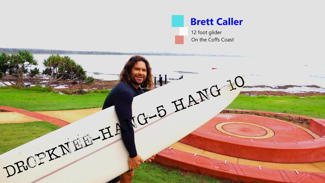 Gliding into 2021 - Brett Caller on a 12 foot longboard.