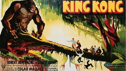 KING KONG 1933 IN COLOR or B&W with the "Lost" Spider Pit Scenes - Color Clips & Both Versions (Complete Movies)