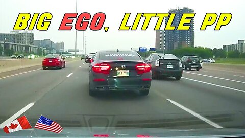 DRIVER GETS MAD AFTER BEING HONKED AT FOR CUTTING PEOPLE OFF | Road Rage USA & Canada