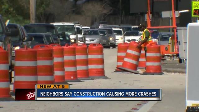 Drivers on Tampa Rd claim construction is putting them in danger