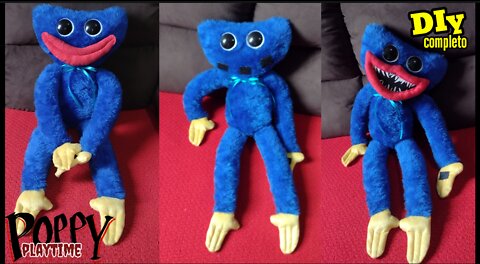 How to make HUGGY WUGGY doll(plush)