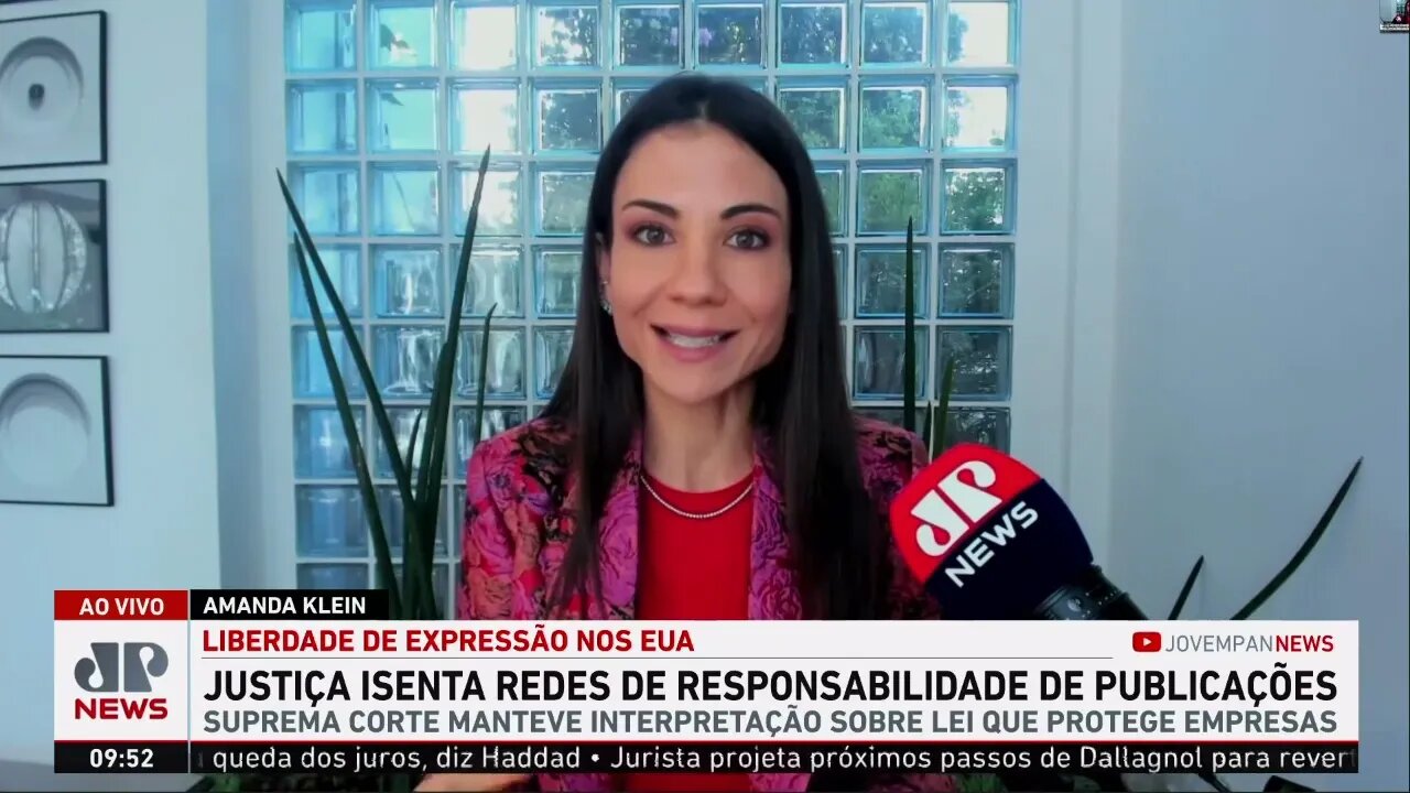 Justiça isenta redes de responsabilidade de publicações nos EUA; Klein e Beraldo repercutem