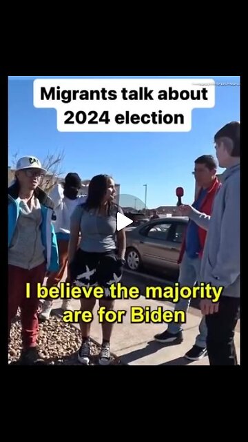 ILLEGAL ALIENS CLAIM THEY'LL BE VOTING FOR JOE BIDEN - 30 SECS.