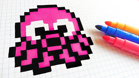 how to Draw Kawaii Octopus - Hello Pixel Art by Garbi KW