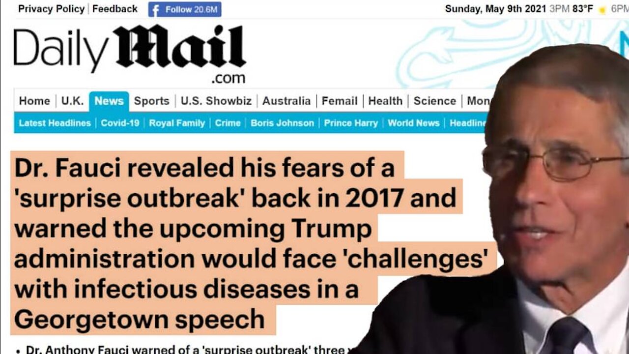 Watch Fauci Threaten Trump A "Challenging New Pandemic"