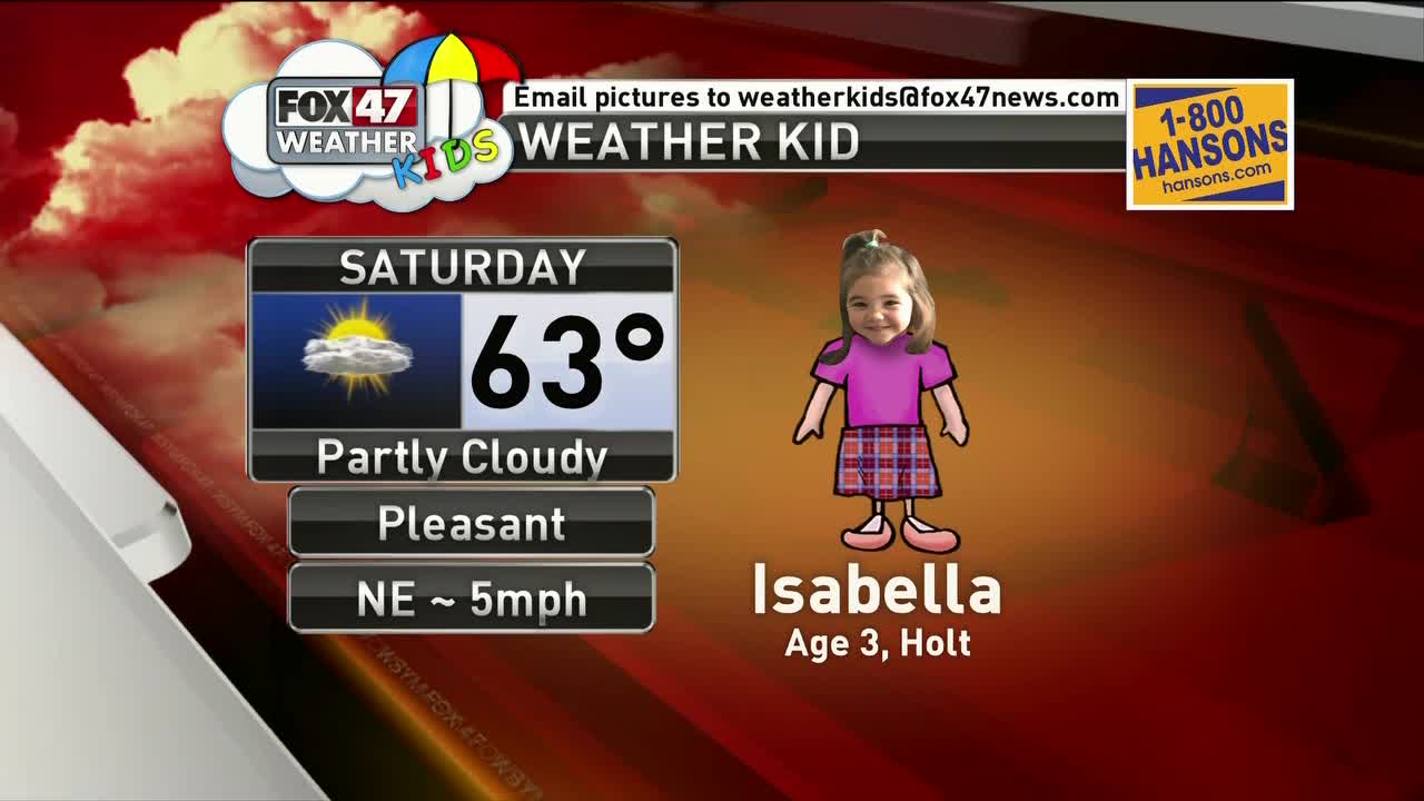 Weather Kid - Isabella - 5/4/19