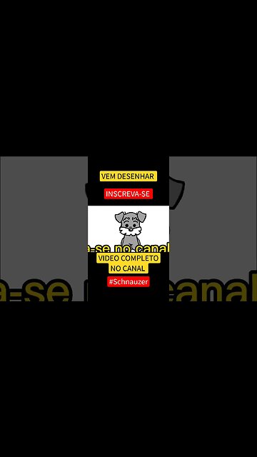 COMO DESENHAR CACHORRO KAWAII - SCHNAUZER - FÁCIL #desenho #shorts #desenhofacil #desenholivre