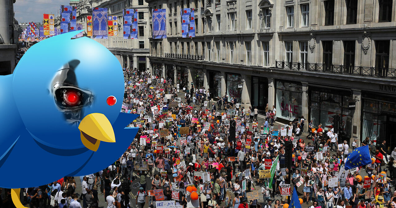 UK Twitter Bot Campaign to Counter Massive London Demonstration