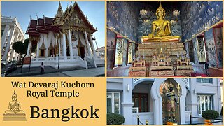 Wat Devaraj Kunchon (Wat Thewarat Kunchorn) Royal Temple - Built in 1307 - Bangkok Thailand 2024