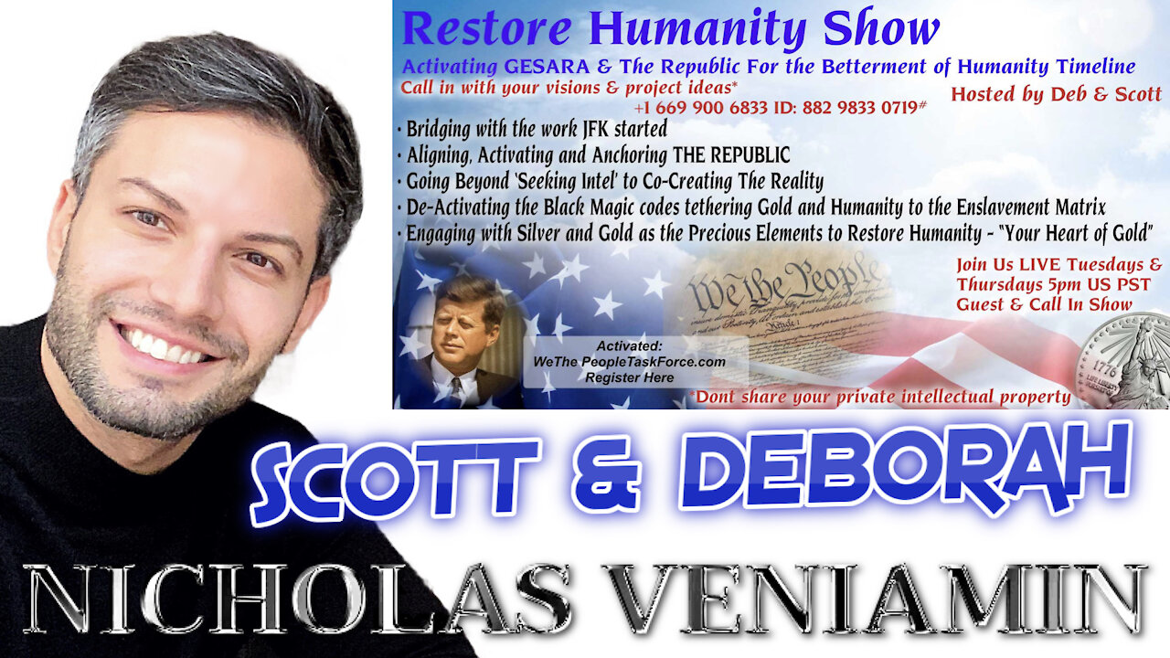 Scott & Deborah Discusses Spirituality, Guidance and Energy Field with Nicholas Veniamin