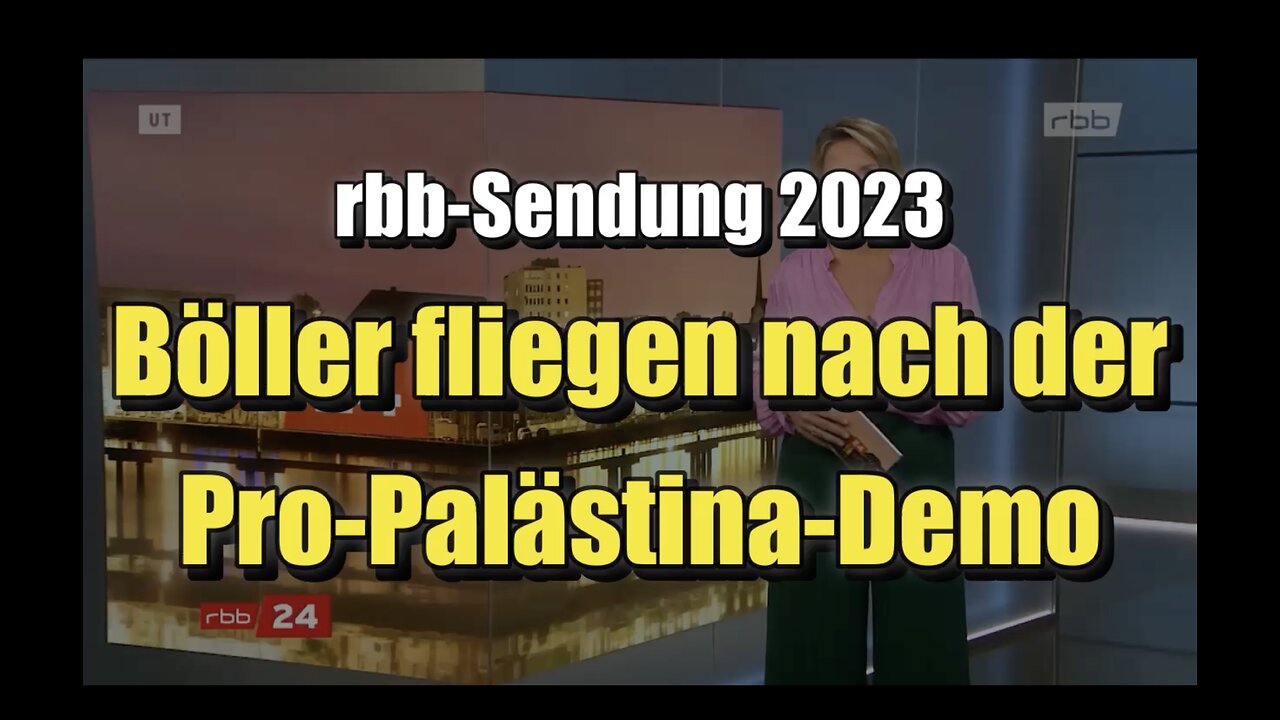 🟥 Böller fliegen nach der Pro-Palästina-Demo (21.10.2023 ∙ rbb24 ∙ rbb Fernsehen)