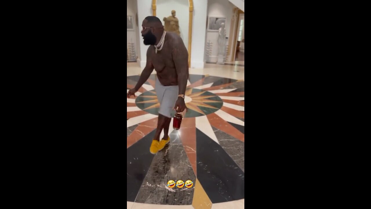 Rick Ross Rocking Out To That Jamaican Music