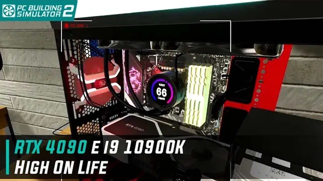 RTX 4090 e i9 no Game High On Life, Montagem de PC Gamer | PC Building Simulator 2