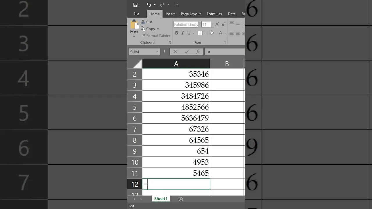 Adding Numbers/Cells on Excel - Tagalog