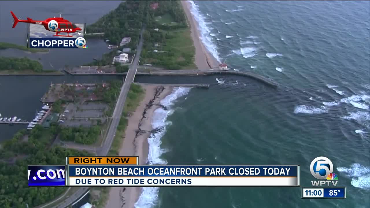 Boynton Beach Oceanfront Park closed Thursday for red tide