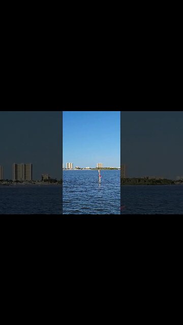 Halifax River behind Fysh Bar and Grill in Port Orange Florida #portorange #railfanrob