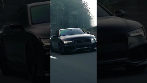 black audi car