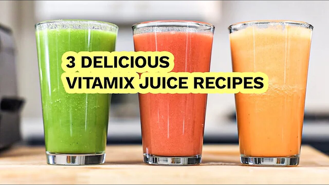 3 Delicious Vitamix Juice Recipes: Carrot, Celery & Grapefruit Blends