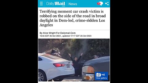 Crash victim robbed in broad daylight… 🙃🙃🙃