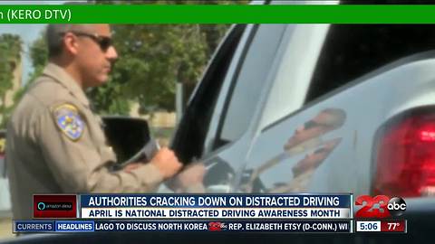 Authorities cracking down on distracted driving in April