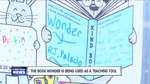 The book 'Wonder' is being used as a teaching tool in local school