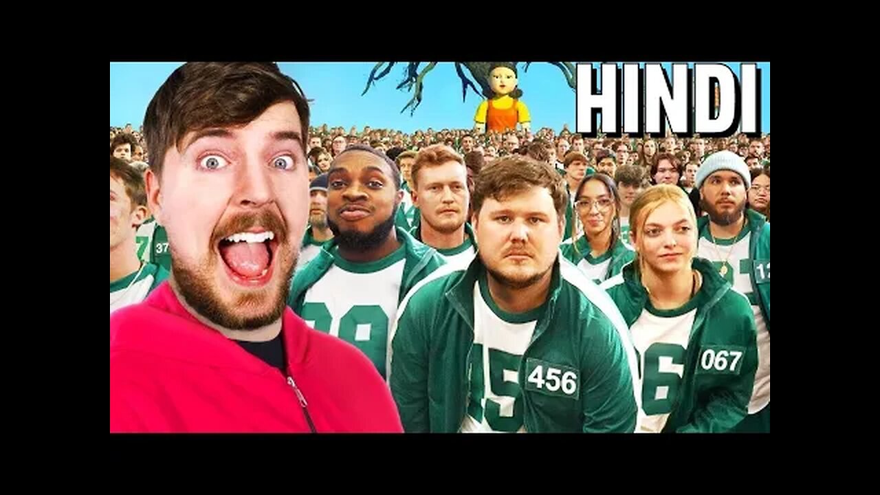 $456,000 Squid Game In Real Life! mrbeast hindi! Squid game