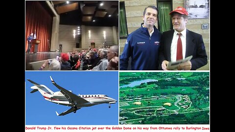 Donald Trump Jr. jets over Golden Domes
