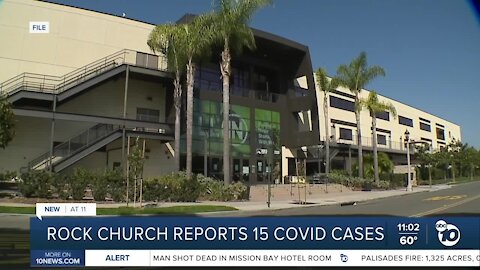 Rock church reports 15 COVID cases