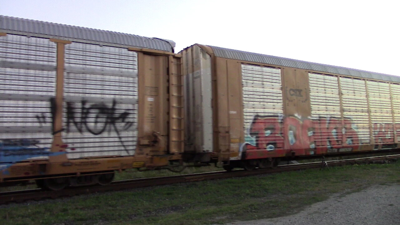 Eastbound CN 382 Manifest Train CN 5665, CN 2548 & CN 5752 Locomotives In Ontario