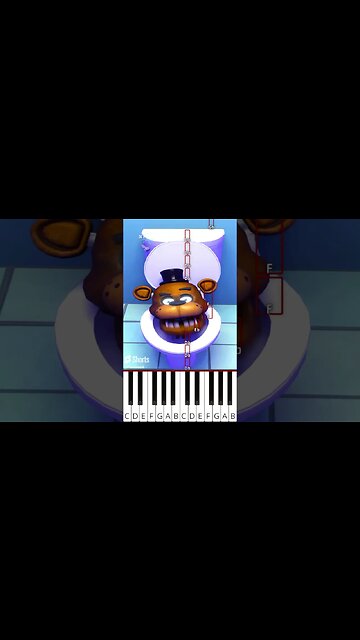 Skibidi toilet but its FNAF (@Xickel) - Octave Piano Tutorial