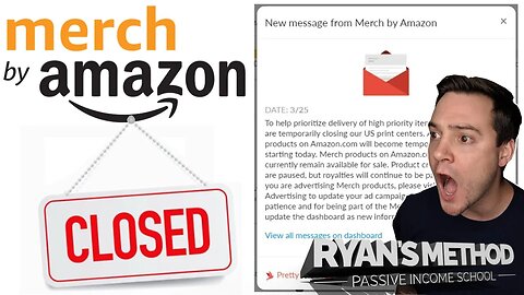 Amazon Merch = CLOSED! (New MASSIVE Opportunity to Make 💸)