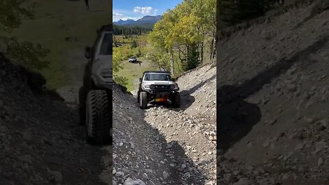 I decided to try crawling up the loose rock instead of taking a run at it.🤙🏼