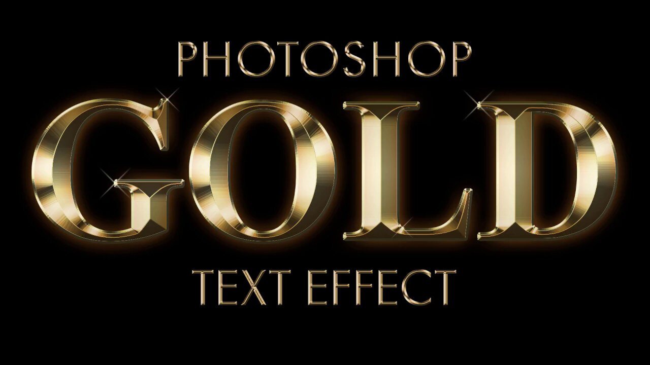 How to create gold text in Photoshop!