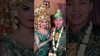 Pengantin Pakaian Adat Palembang Modifikasi - Sumatera Selatan #shortvideo #shorts #short