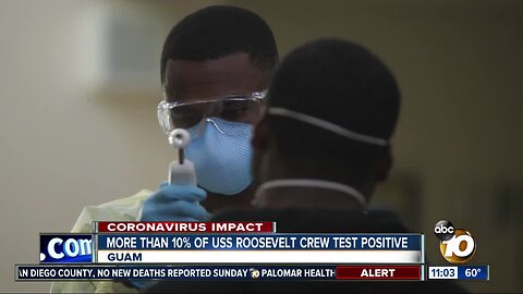 More than 10% of USS Roosevelt crew tests positive for COVID-19