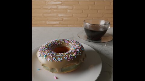 3D Model - Coffee & Donut