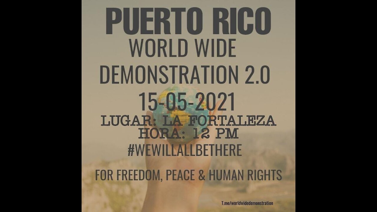 #PUERTORICO: ¡DESPIERTA! ¡YA BASTA DE LA TIRANÍA DEL #COVID19! 04-15-2021 #WeWillAllBeThere