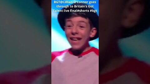 BGT@Cillian O'Connor goes through to Britain's Got Talent live final #shorts #bgt